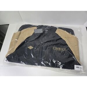 Crooks & Castles Mens Woven Baseball Jacket New Ballin Mane sz Small